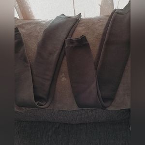 Green fleece lined leggings